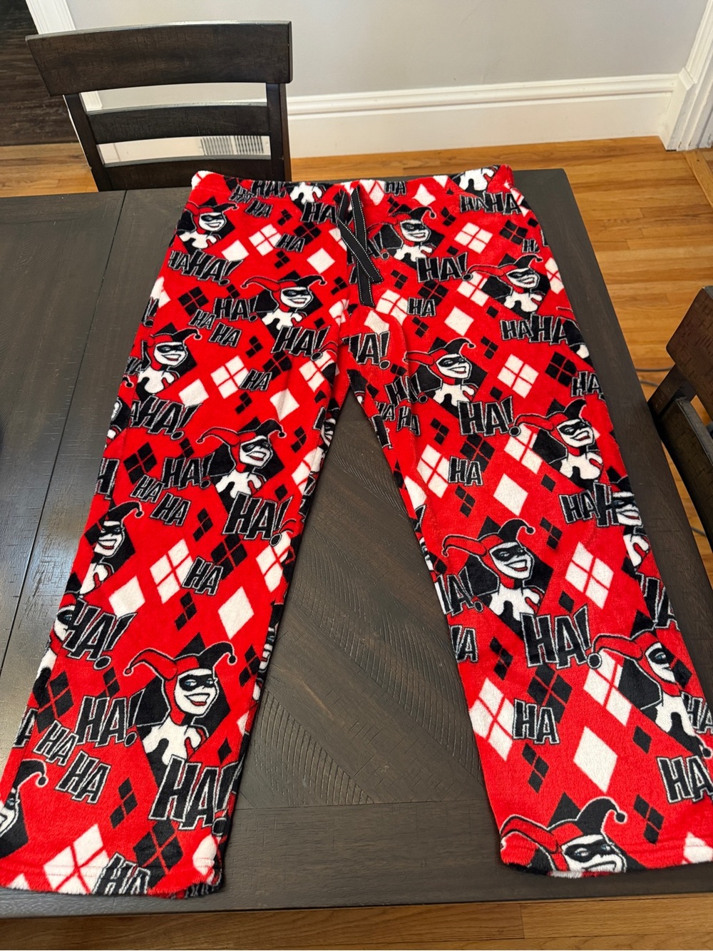 ❤️ Madly Cozy! DC Comics Harley Quinn Plush Fleece Pajama Pants 🖤